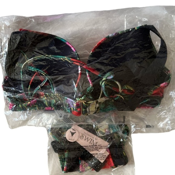 VICTORIA'S SECRET SWIM Bombshell Add-2-Cups Bikini Top (32B )and Bottom (S) Set - Picture 8 of 12